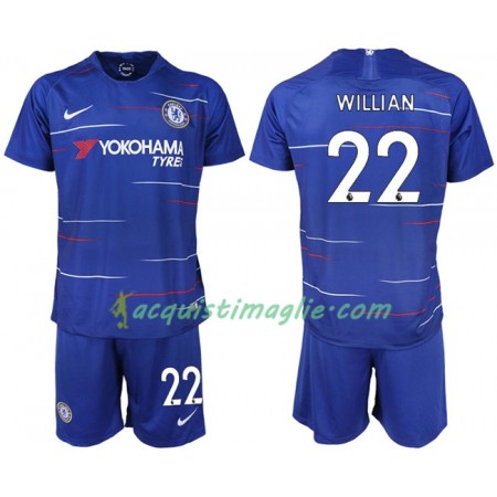 Divisa di Calcio Chelsea WILLIAN 22 Bambino Prima 2018/2019